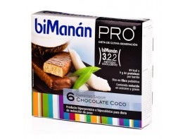 Imagen del producto BIMANAN PRO BARRITAS CHOCOLATE/COCO 6UDS