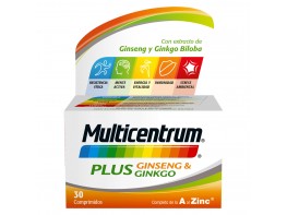 Imagen del producto Multicentrum plus ginseng-ginkgo 30 comprimidos