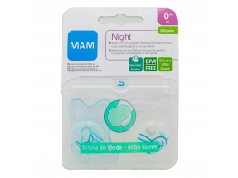 Imagen del producto Man Baby Chupete mam night 0+ azul